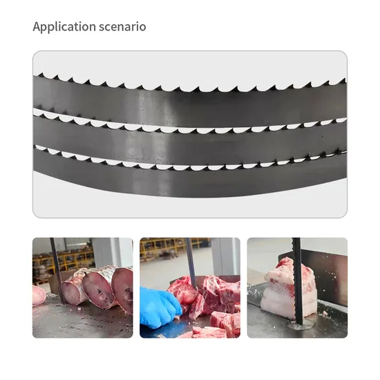  Carbon Steel Cutting Bone Frozen Meat Band Saw Blades